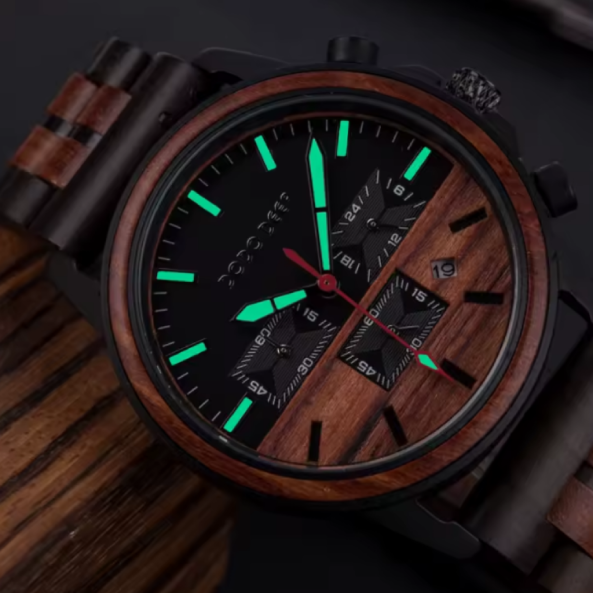 Montre DODO DEER en Bois avec Logo Personnalisé pour Homme