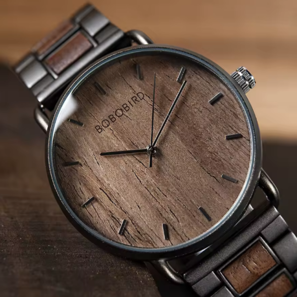 Montre BOBO BIRD Zèbre Bois pour Homme
