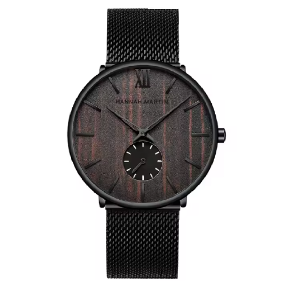Montre-Bracelet Hannah Martin en Acier Inoxydable pour Homme