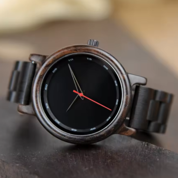 Montre BOBO BIRD en Bois d'Ébène pour Hommes et Femmes