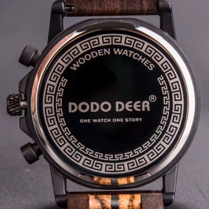 Montre DODO DEER en Bois avec Logo Personnalisé pour Homme