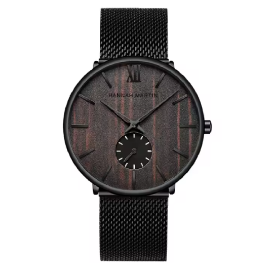 Montre-Bracelet Hannah Martin en Acier Inoxydable pour Homme