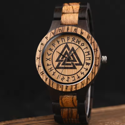 Montre-Bracelet BOBO BIRD Viking en Bois pour Homme